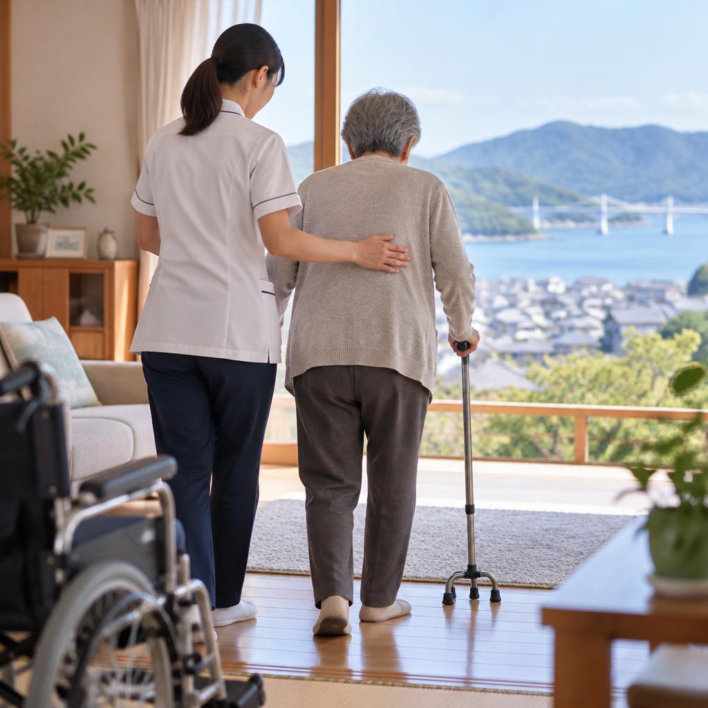 柳井市で、パーキンソン病とともに歩む毎日に寄り添う。訪問リハビリと医療サービスで、ご自宅での安心を支えます。