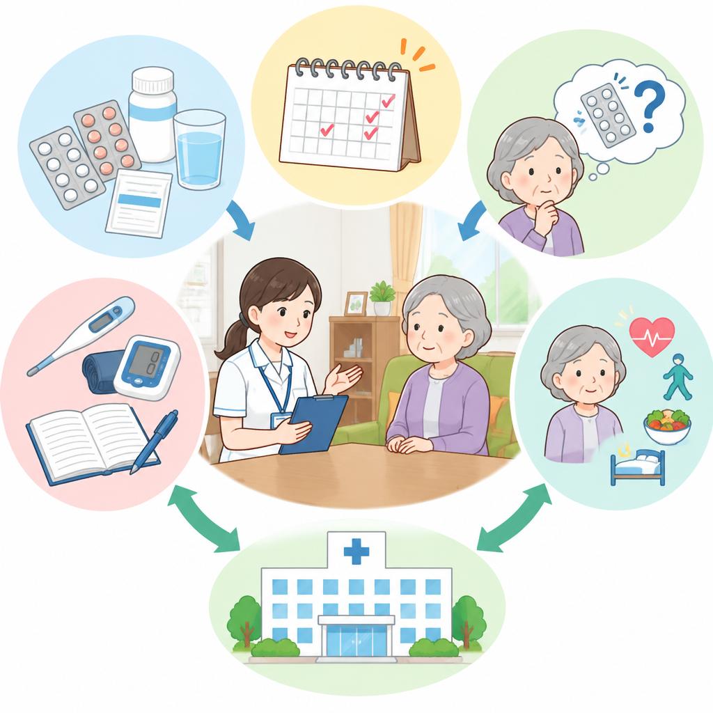 薬も体調も、日々の変化を一緒に確認