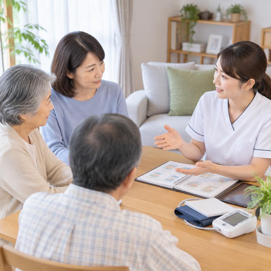 ご家族にも、手順と注意点をわかりやすくご説明
