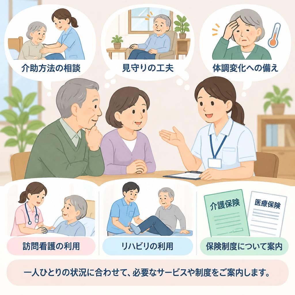 ご家族の不安や負担も、ひとりで抱え込まないために