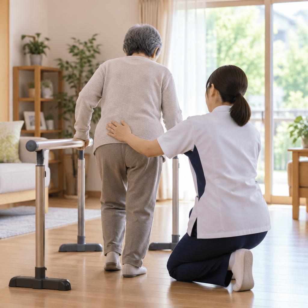 転倒への不安を、ひとりで抱えない。進行性核上性麻痺の在宅リハビリを、専門職と一緒に。