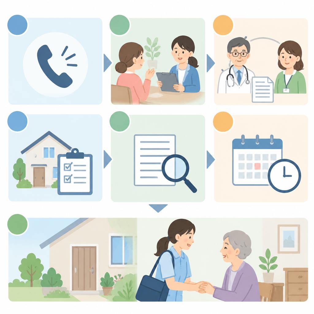 相談から利用まで、手順をわかりやすくご案内